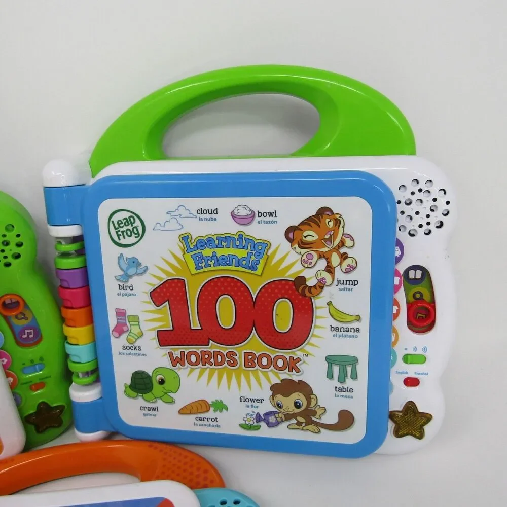 LeapFrog 100 Words Book Lot 3 Learning Friends Animals Places I Go Electronic